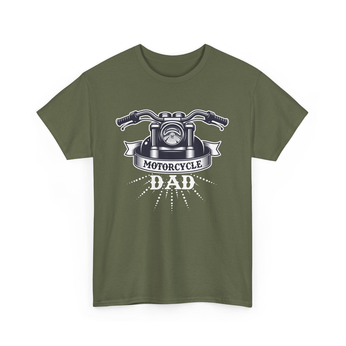 Motorcycle Dad Unisex Heavy Cotton Tee