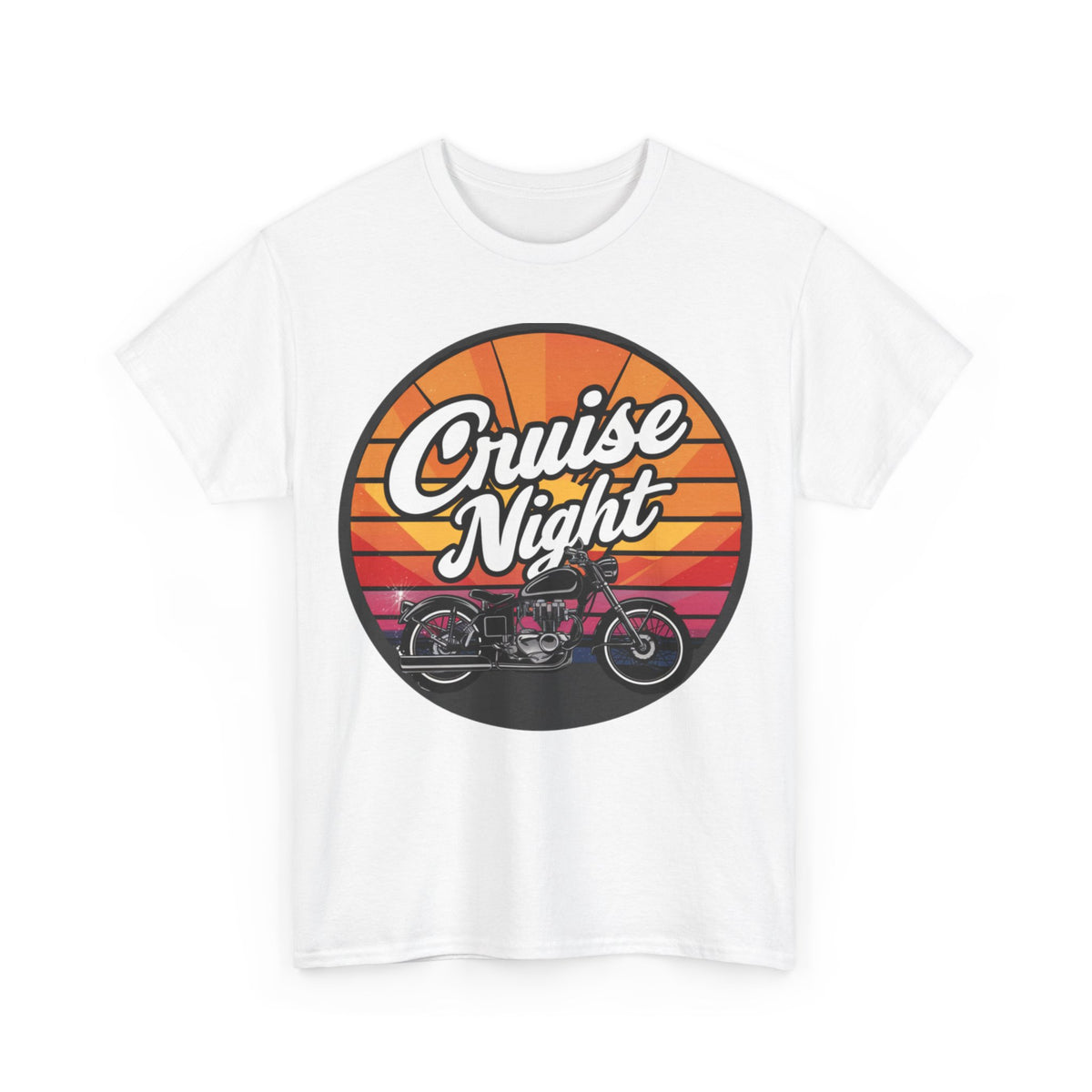 Cruise Night - Retro Unisex Heavy Cotton Tee