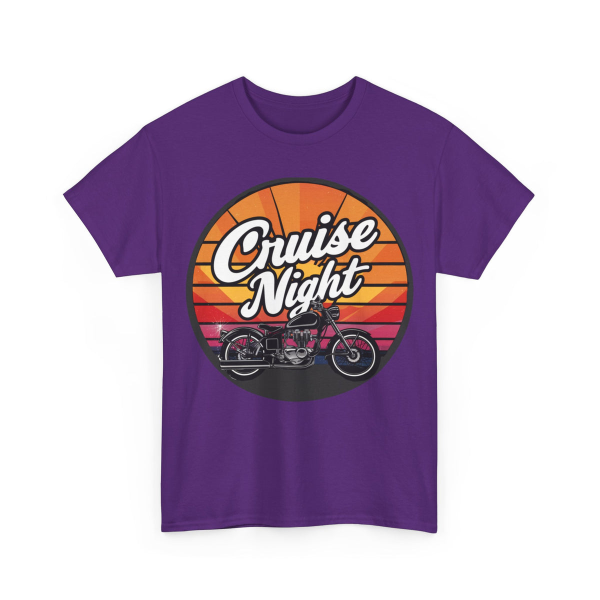 Cruise Night - Retro Unisex Heavy Cotton Tee