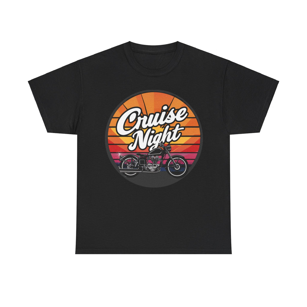 Cruise Night - Retro Unisex Heavy Cotton Tee