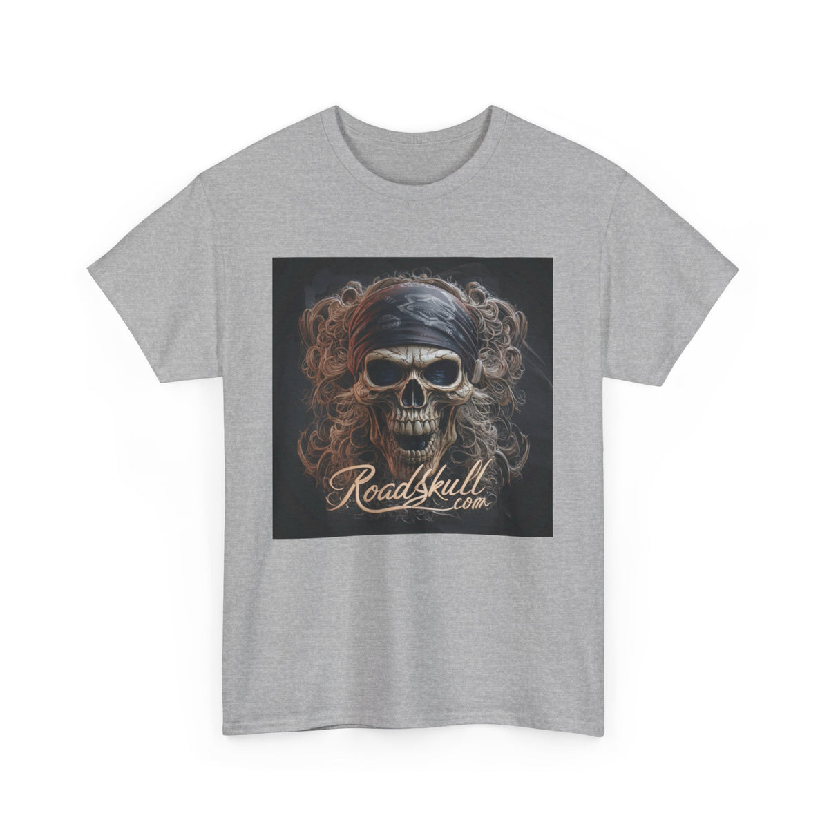 Road Skull Unisex Heavy Cotton Tee