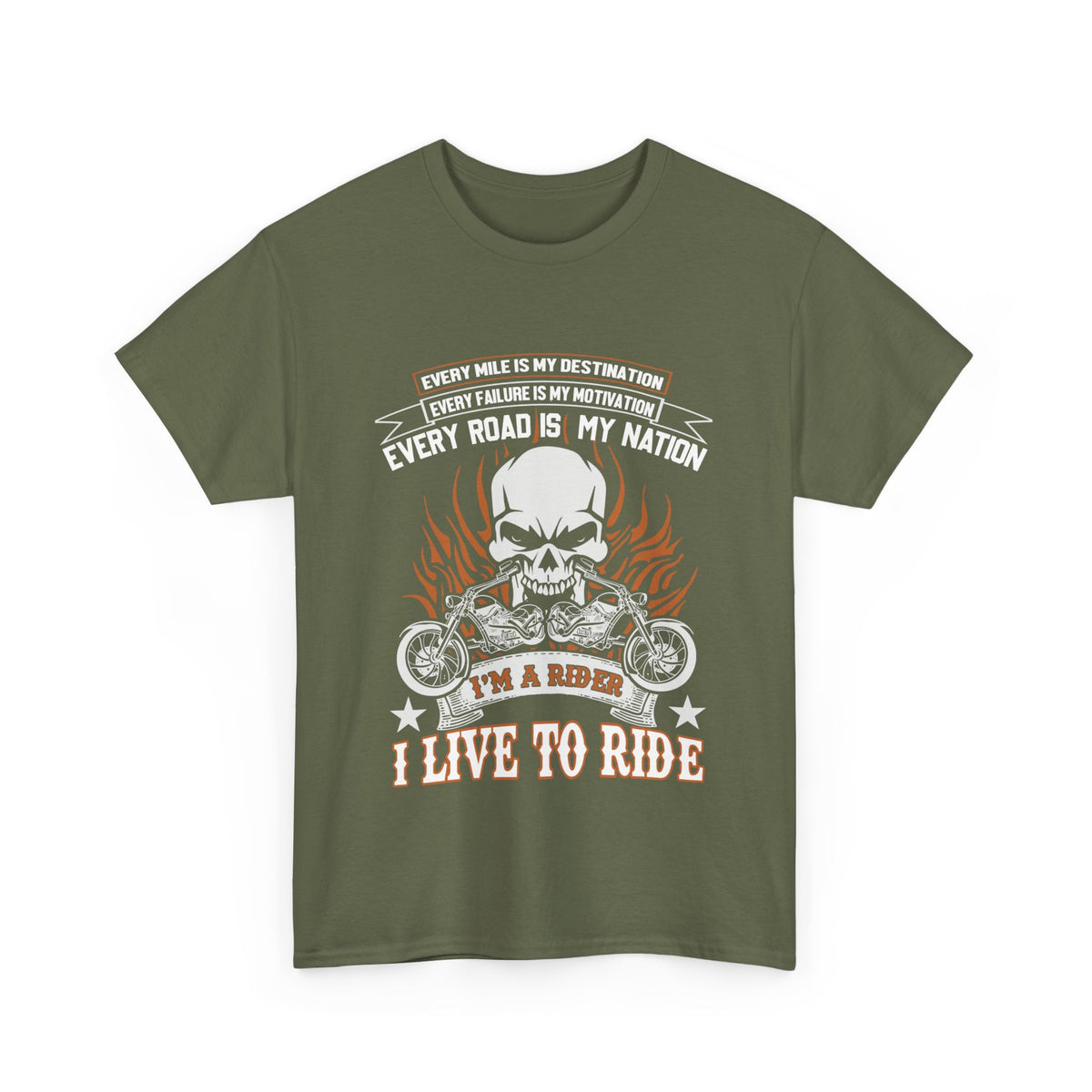 I Live To Ride Unisex Heavy Cotton Tee