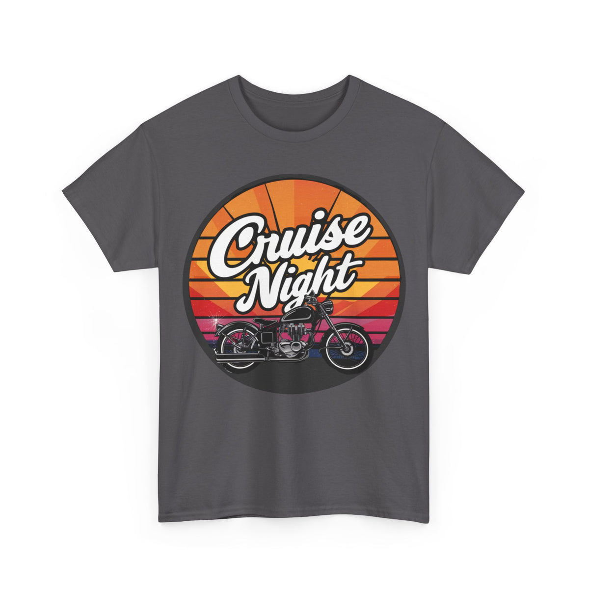 Cruise Night - Retro Unisex Heavy Cotton Tee