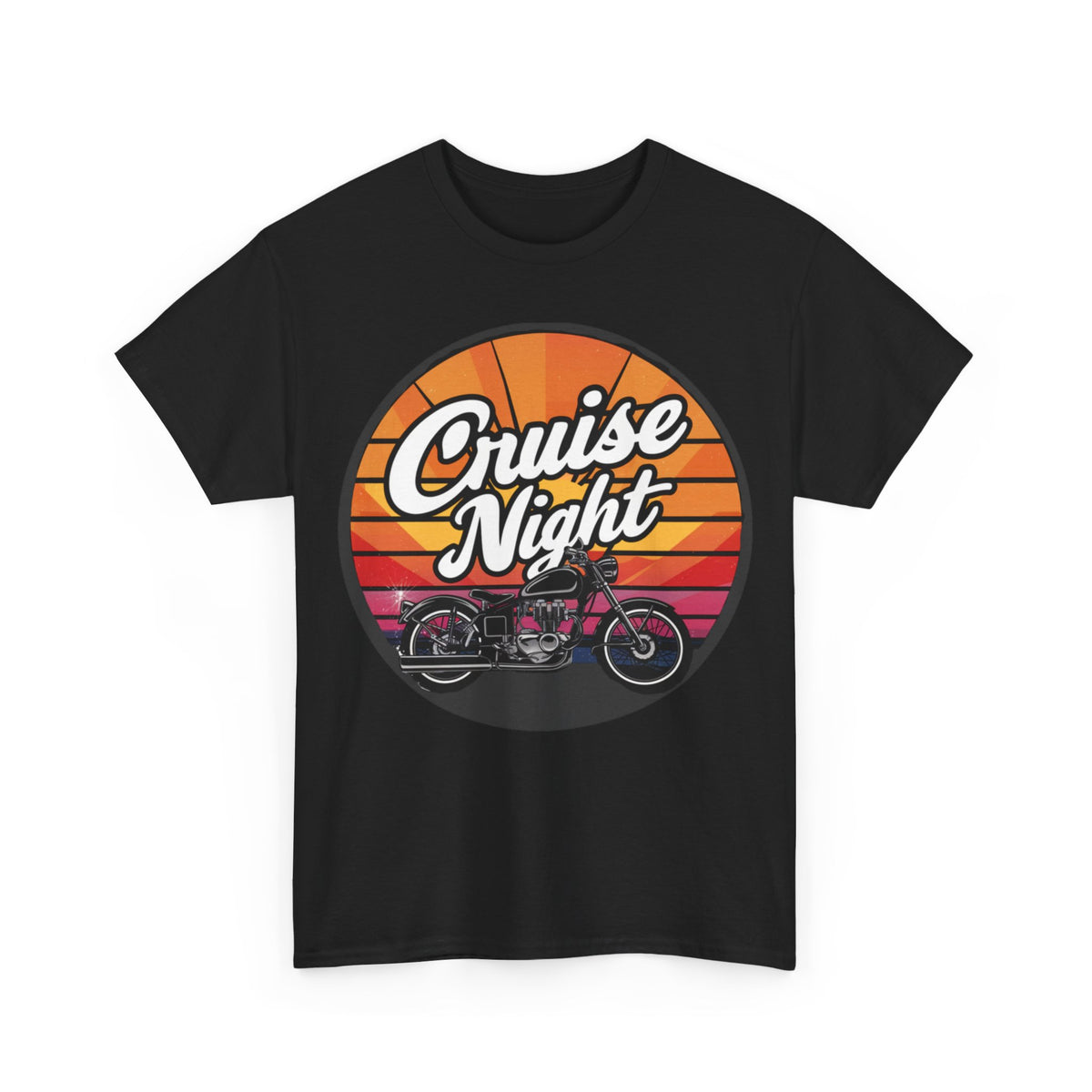 Cruise Night - Retro Unisex Heavy Cotton Tee