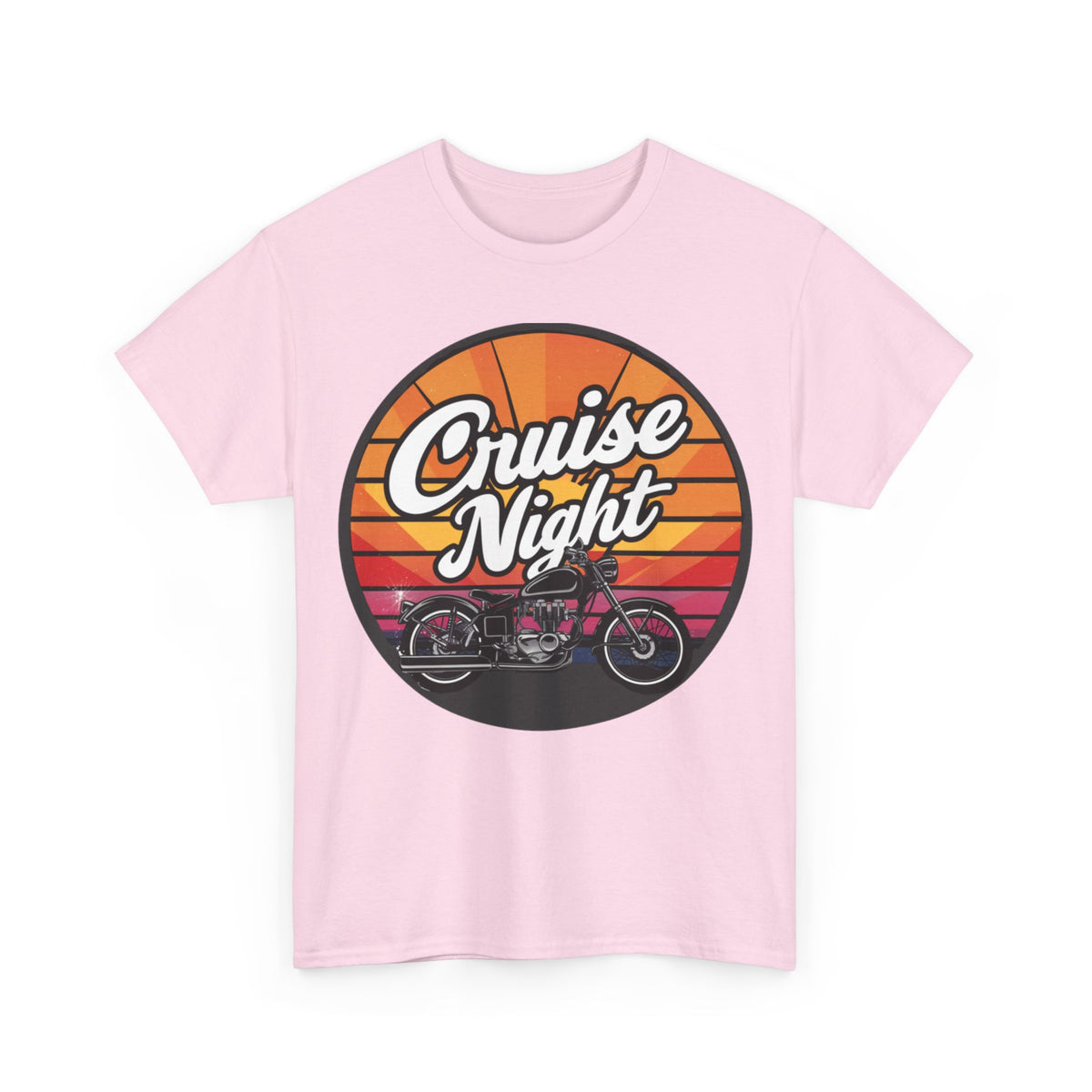 Cruise Night - Retro Unisex Heavy Cotton Tee