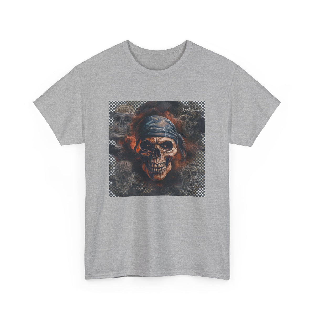 Road Skull Unisex Heavy Cotton Tee