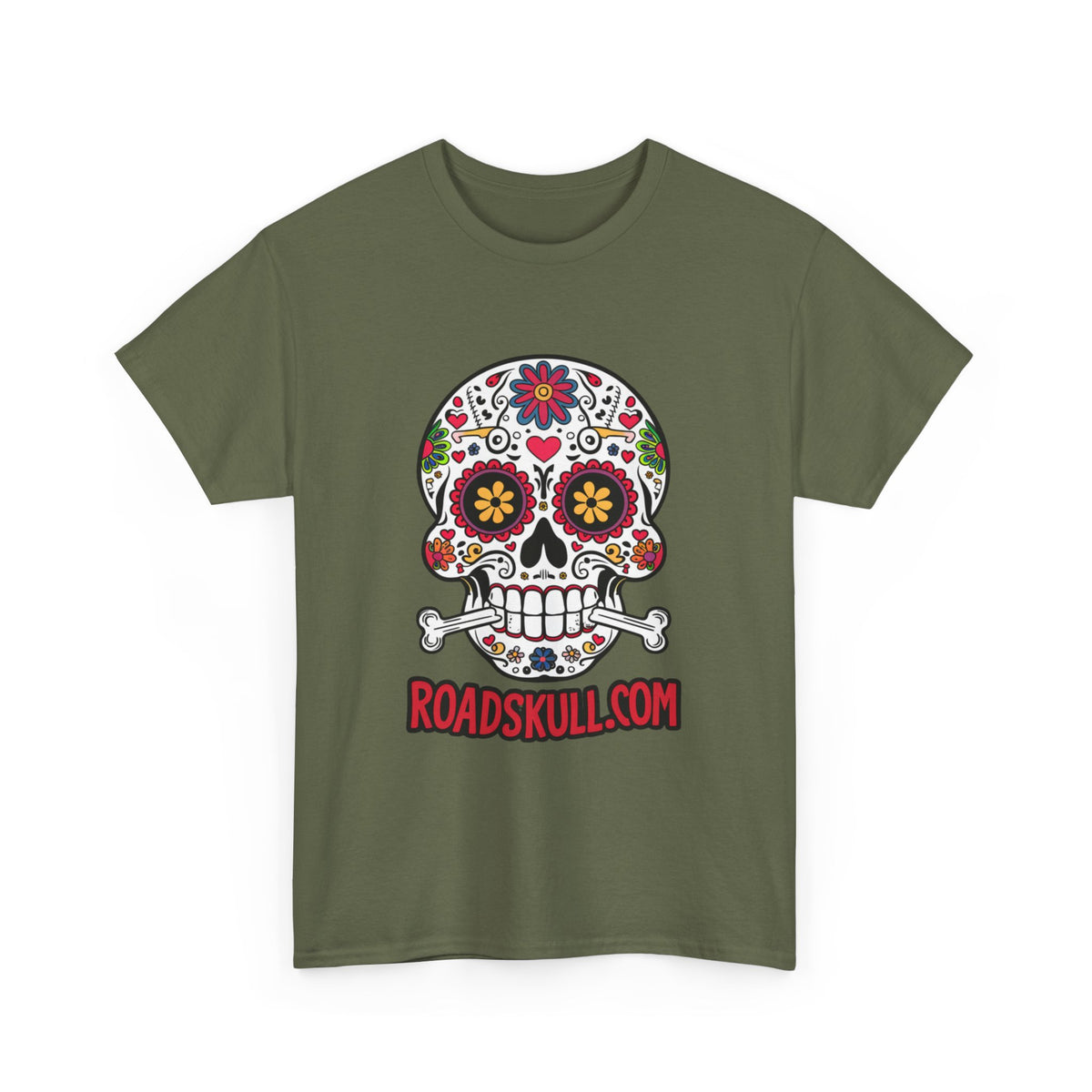 Road Skull Unisex Heavy Cotton Tee