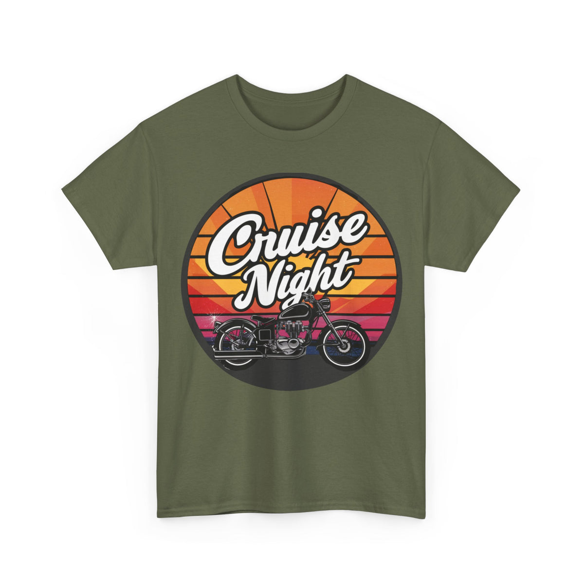 Cruise Night - Retro Unisex Heavy Cotton Tee