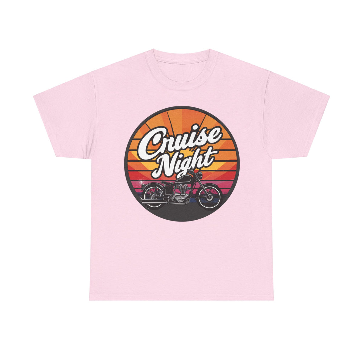 Cruise Night - Retro Unisex Heavy Cotton Tee