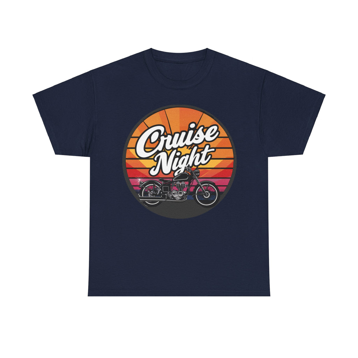 Cruise Night - Retro Unisex Heavy Cotton Tee