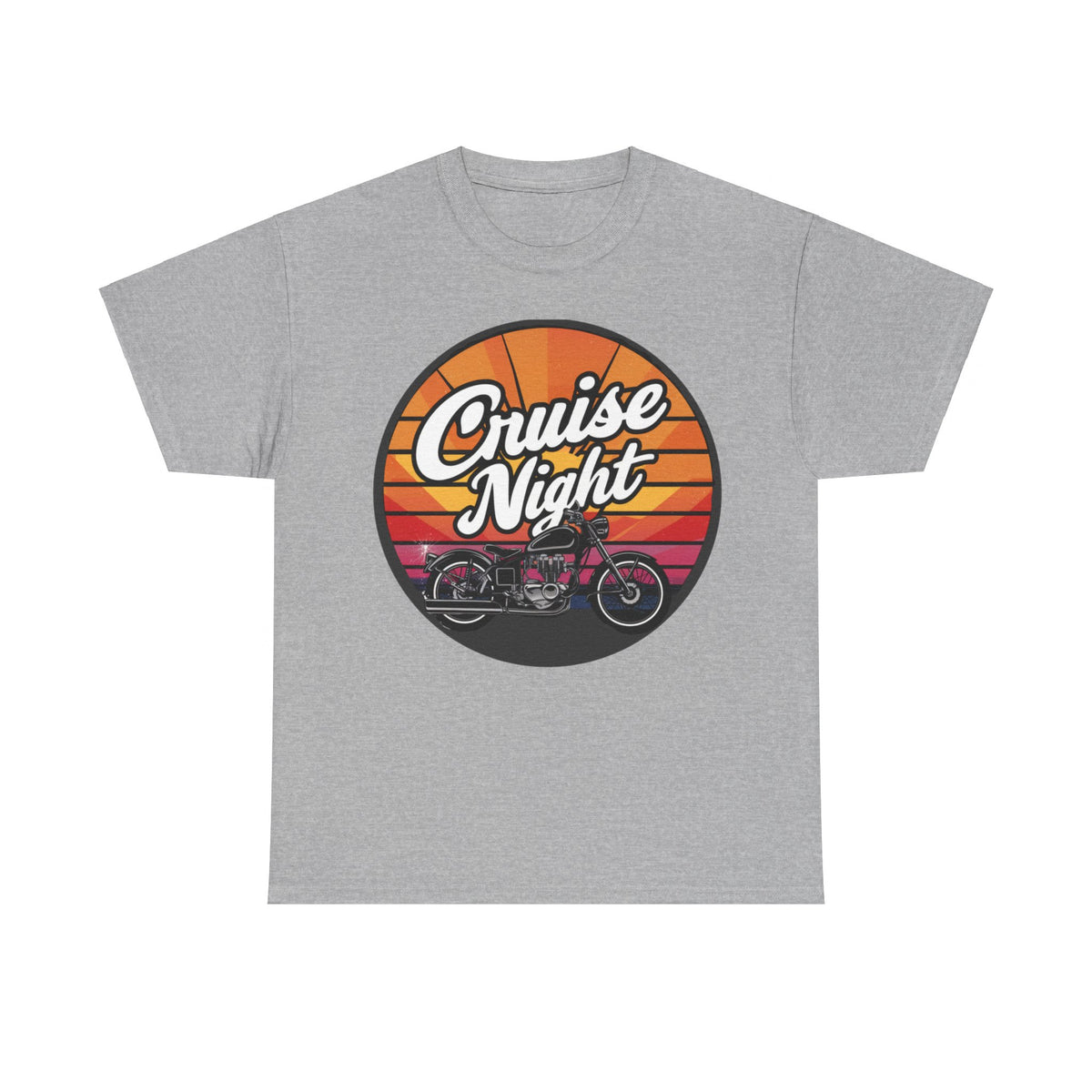 Cruise Night - Retro Unisex Heavy Cotton Tee