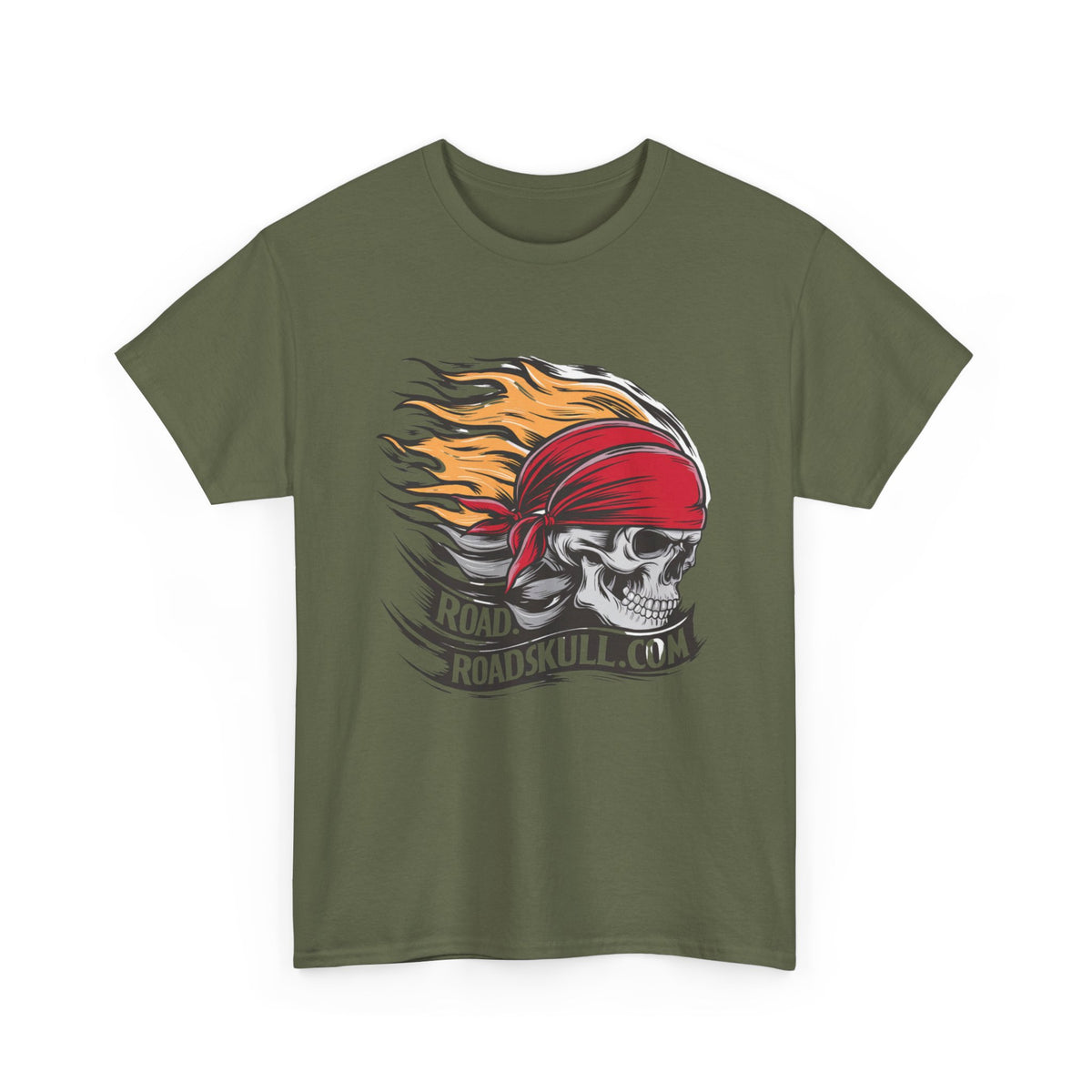 Road Skull Unisex Heavy Cotton Tee