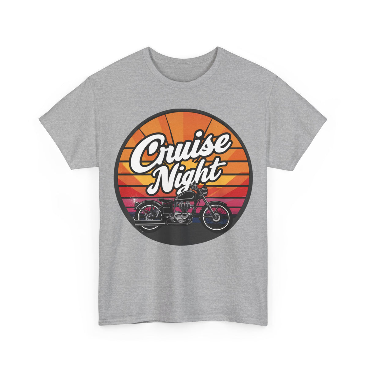 Cruise Night - Retro Unisex Heavy Cotton Tee