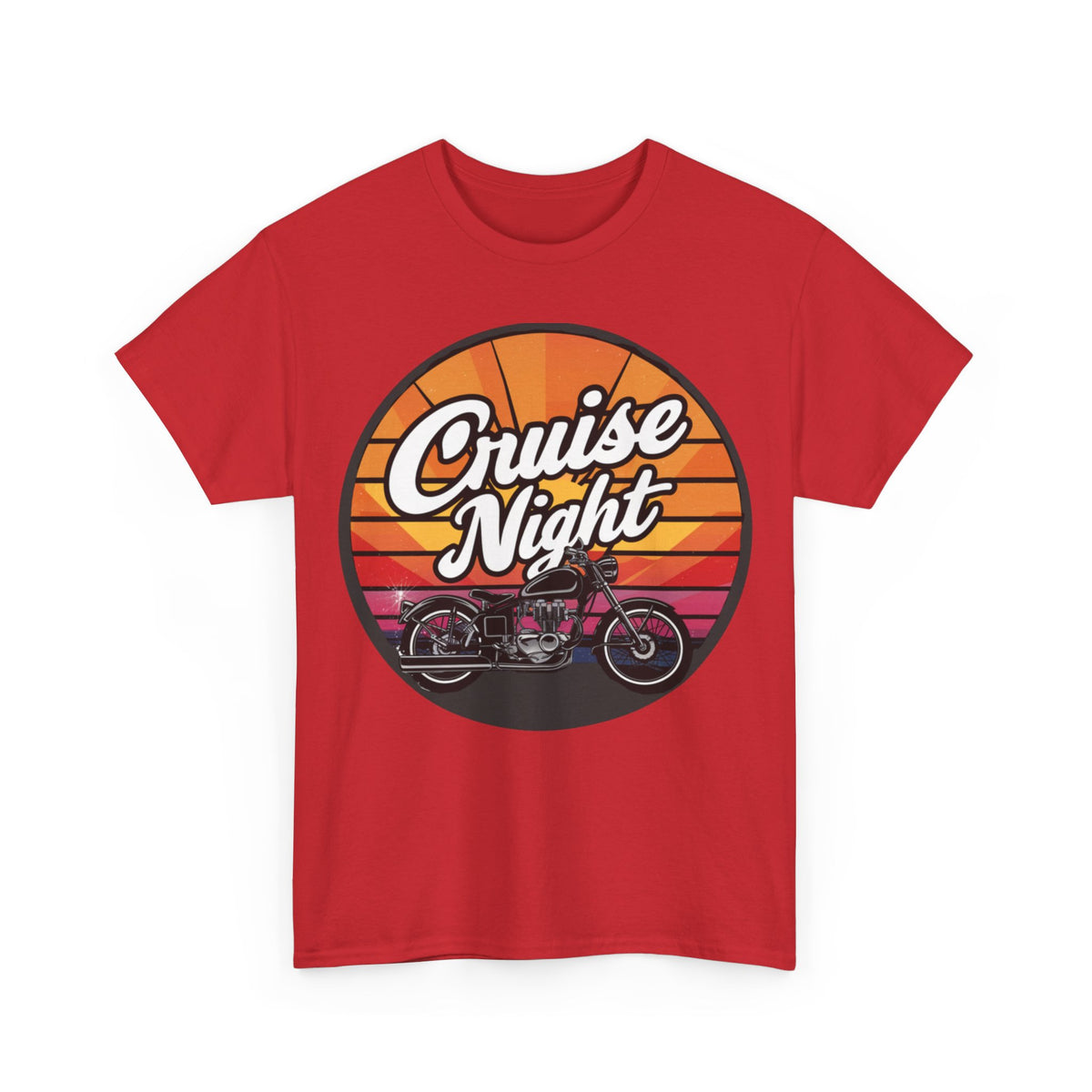 Cruise Night - Retro Unisex Heavy Cotton Tee