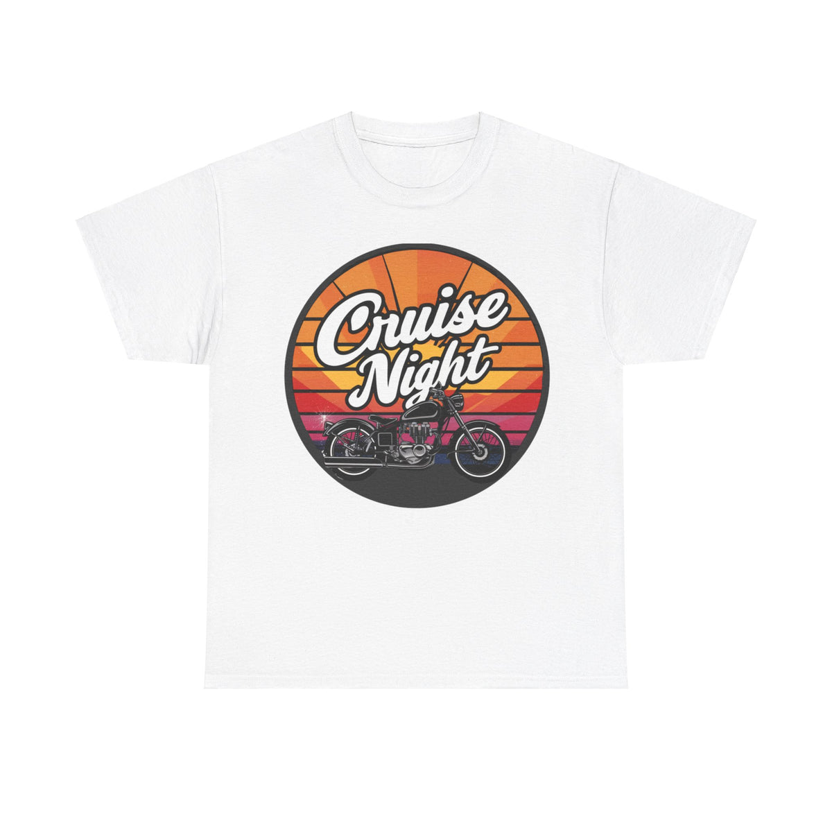 Cruise Night - Retro Unisex Heavy Cotton Tee