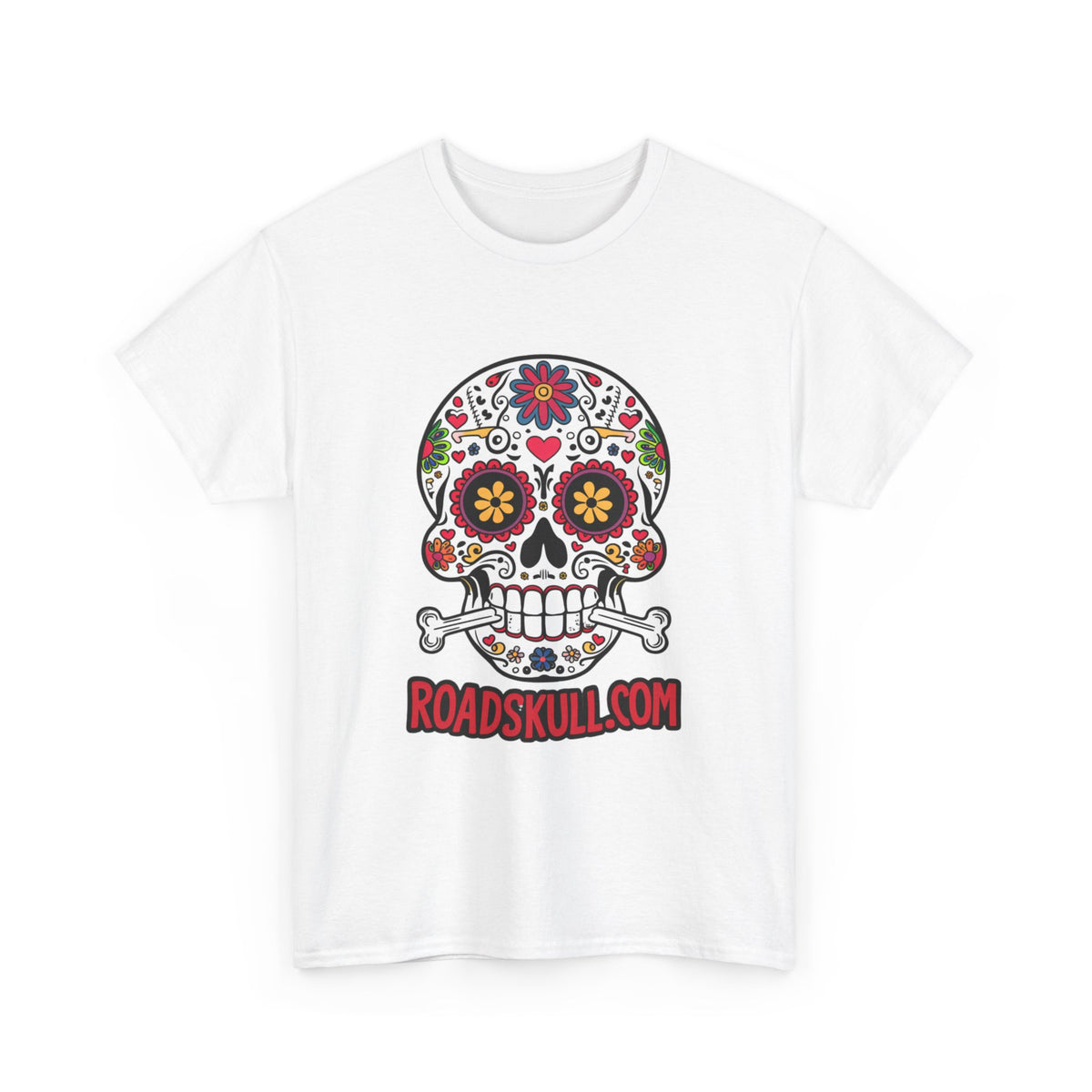 Road Skull Unisex Heavy Cotton Tee