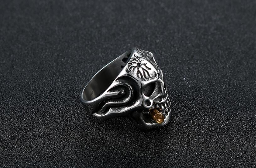 Cigi Skull Steel Ring