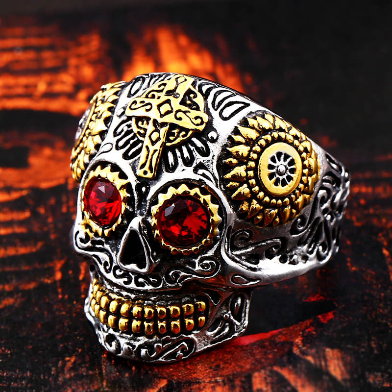 Skull Biker Hiphop Ring