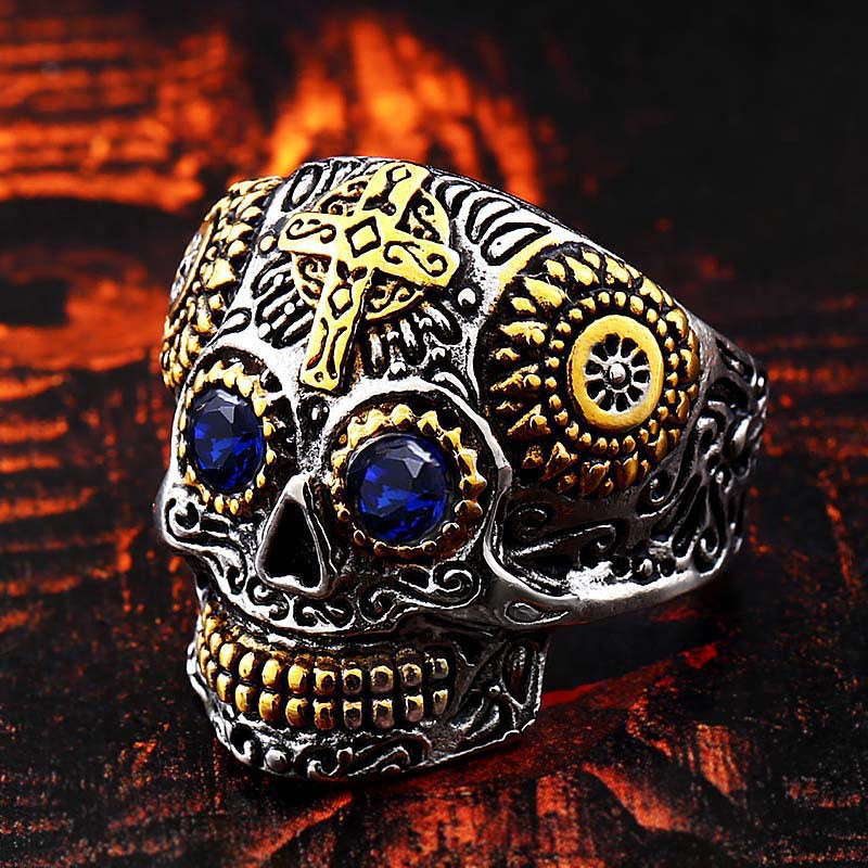 Skull Biker Hiphop Ring