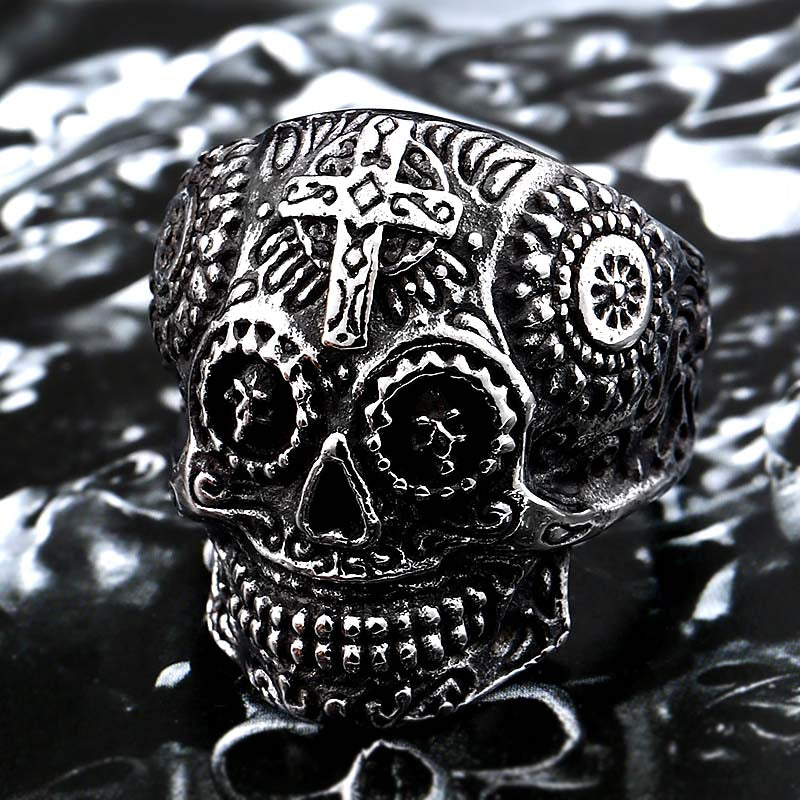 Skull Biker Hiphop Ring