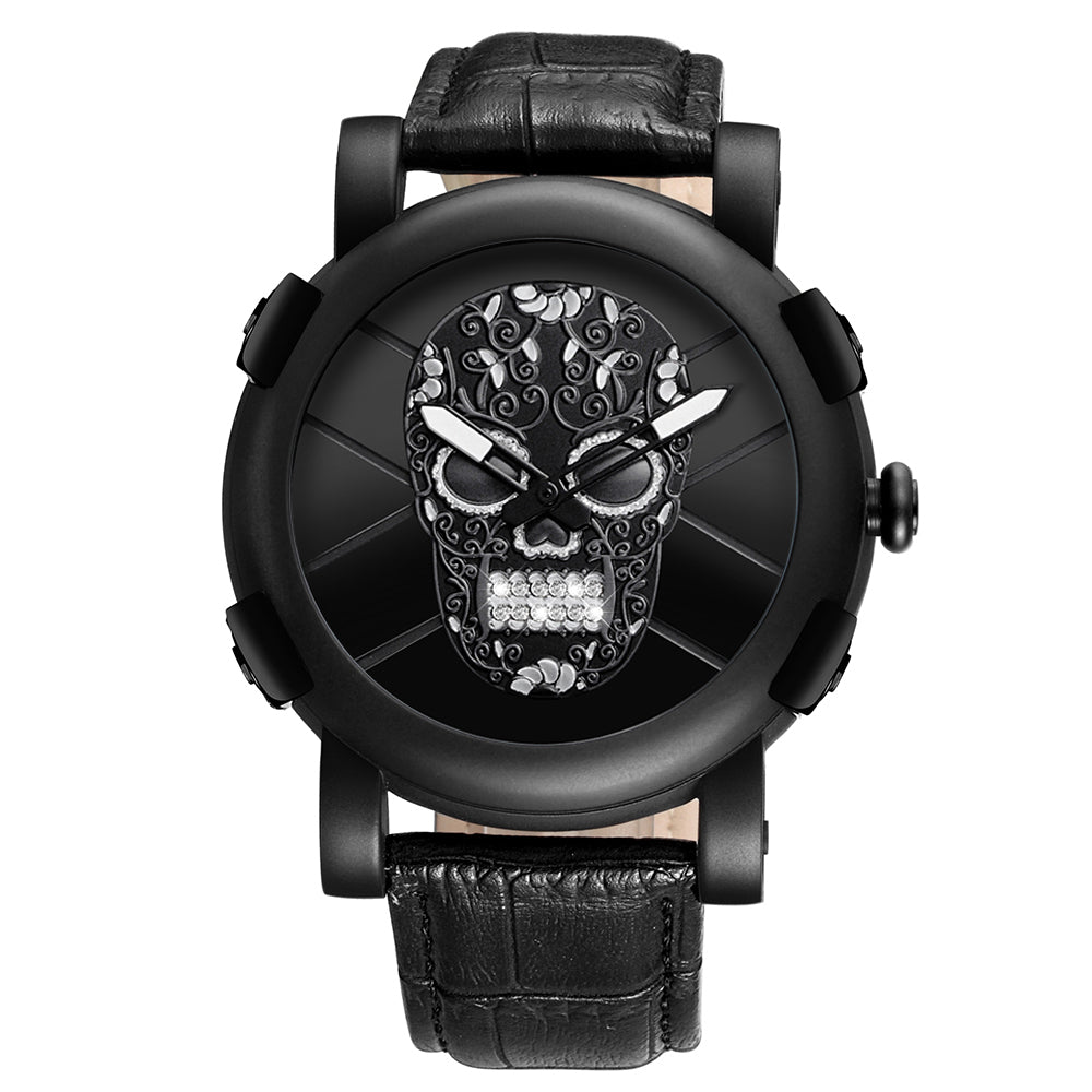 TWN™ Men's Skull Skeleton Stainless Steel Watch - EliteDealsOutlet