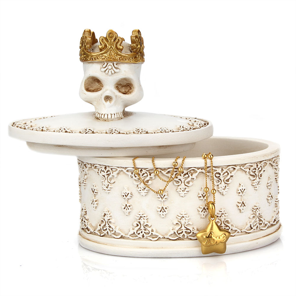 Crown Skull Jewelry Box