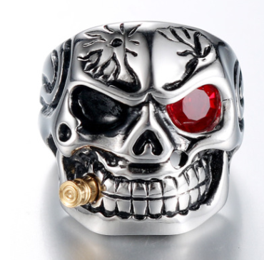 Cigi Skull Steel Ring