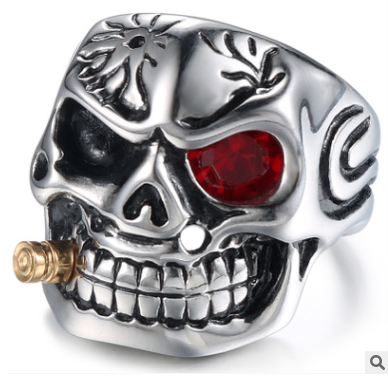 Cigi Skull Steel Ring