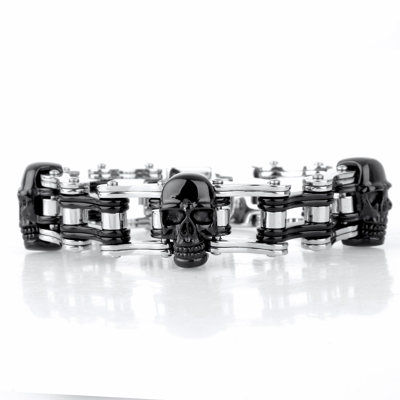 Raw Skull Stainless Steel Bracelet