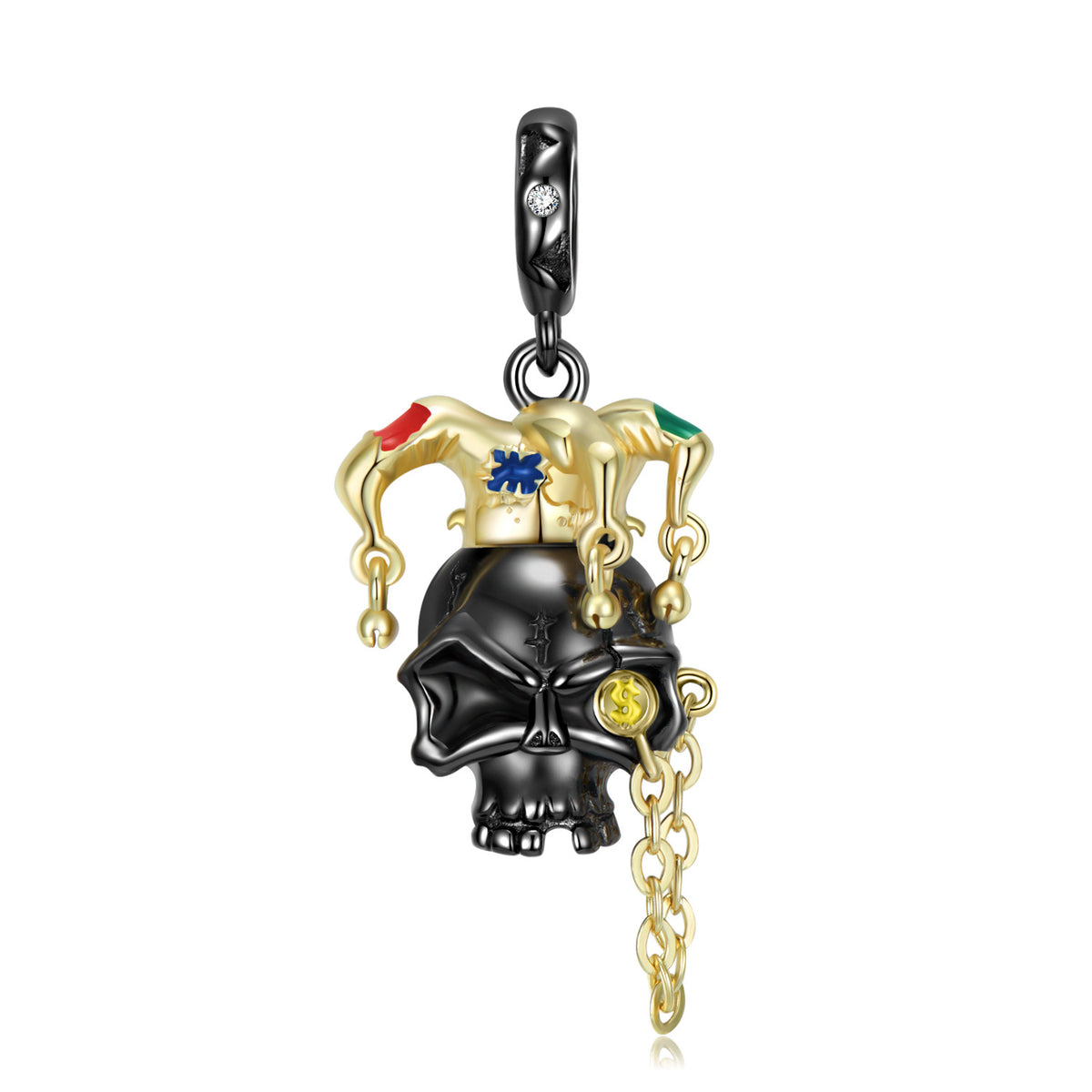 Clown Skull Necklace