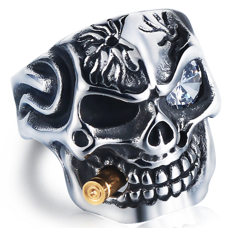 Cigi Skull Steel Ring