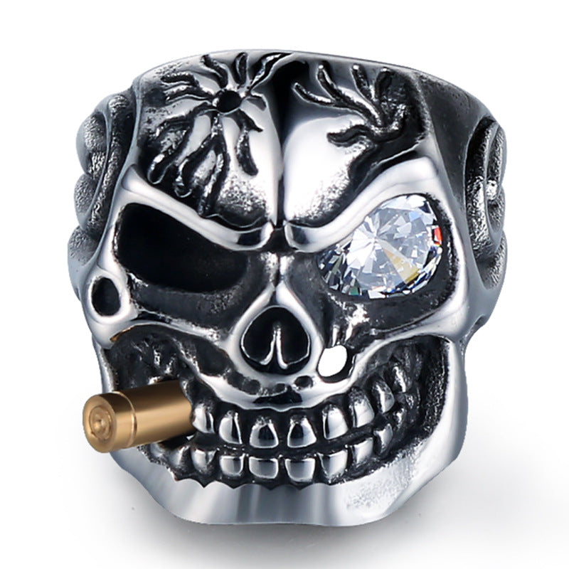 Cigi Skull Steel Ring