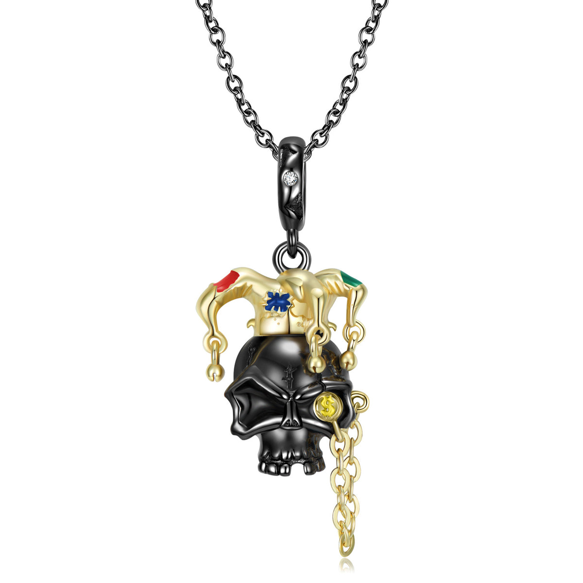 Clown Skull Necklace