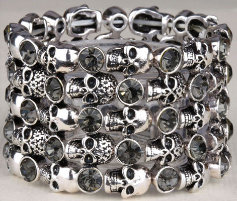 Skull Skeleton Stretch Bracelet