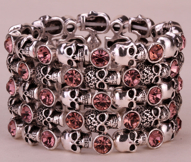 Skull Skeleton Stretch Bracelet